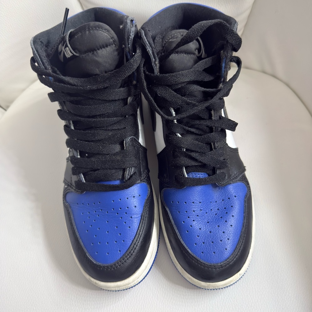 Jordan Kids Black and Blue Sneakers - Picture 3 of 4